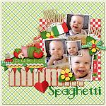 Digital scrapbooking layout by Lydia using Buon Appetito kit by lliella designs