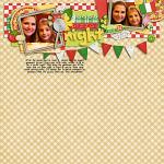 Digital scrapbooking layout by Kendall using Buon Appetito kit by lliella designs
