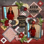 Layout by Kendall using Keep the Faith by lliella designs