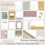 February Calendar Journal Cards Preview by Connection Keeping