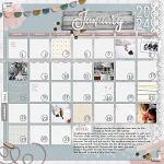 January Calendar by Connection Keeping Digital Art Layout by Kelly 03