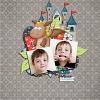 Digital scrapbooking layout by Sanka using Fairytale Prince Kit by lliella designs