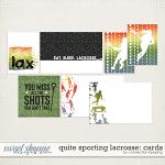 Quite Sporting Lacrosse Journal Cards Preview by Connection Keeping