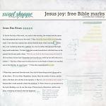 Jesus Joy Free With Purchase Bible Study Marks Preview by Connection Keeping