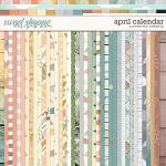 April Calendar Pattern Papers Preview by Connection Keeping