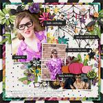 Paper Halloween by Connection Keeping Digital Art Layout Cheryl Ashcraft