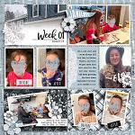 Black & White: January by Connection Keeping layout Kelly 03
