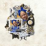 Cheer Squad by Meagan's Creations and Connection Keeping layout Tanya