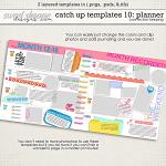Catch Up Templates 10: Planner Preview by Connection Keeping