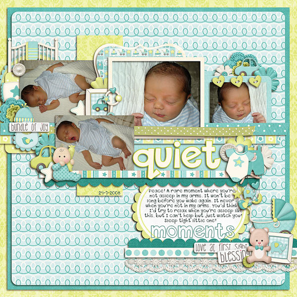 Baby Boy Digital Scrapbook Paper – Your Paper Stash