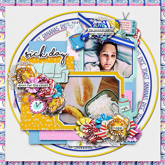 ForeverJoy Designs | Digital Scrapbooking | SICK DAY ForeverJoy Designs | Digital Scrapbooking | SICK DAY