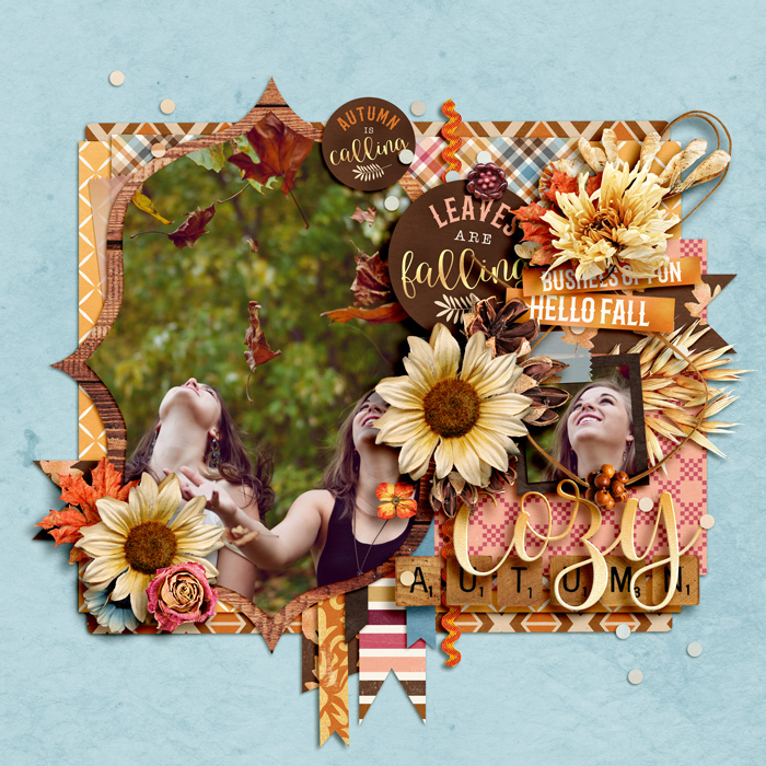 Arizona Autumn Digital Scrapbook Kit Boho Fall Scrapbooking 