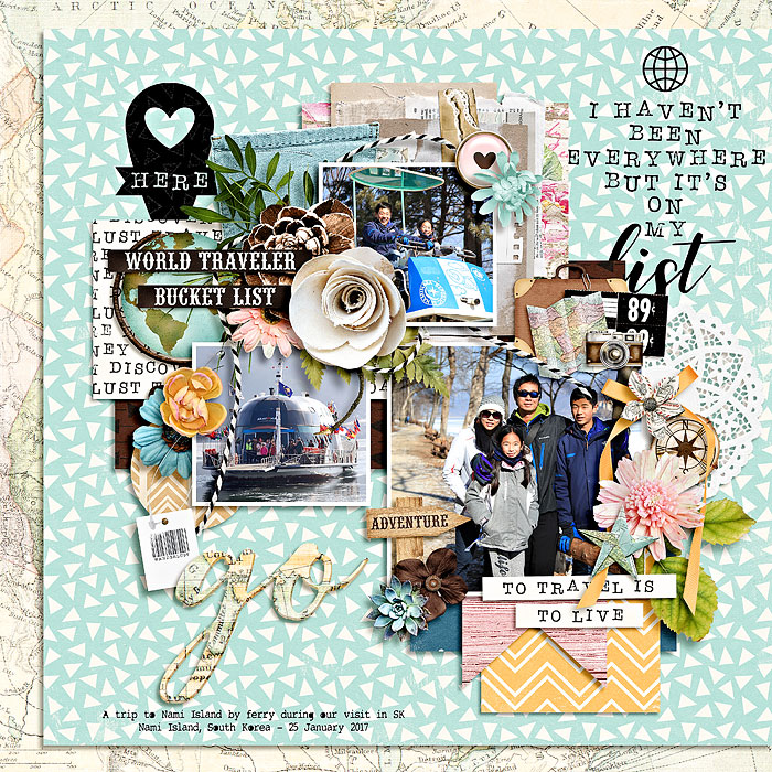 Travel Scrapbook Paper: Wanderlust - Creative Memories