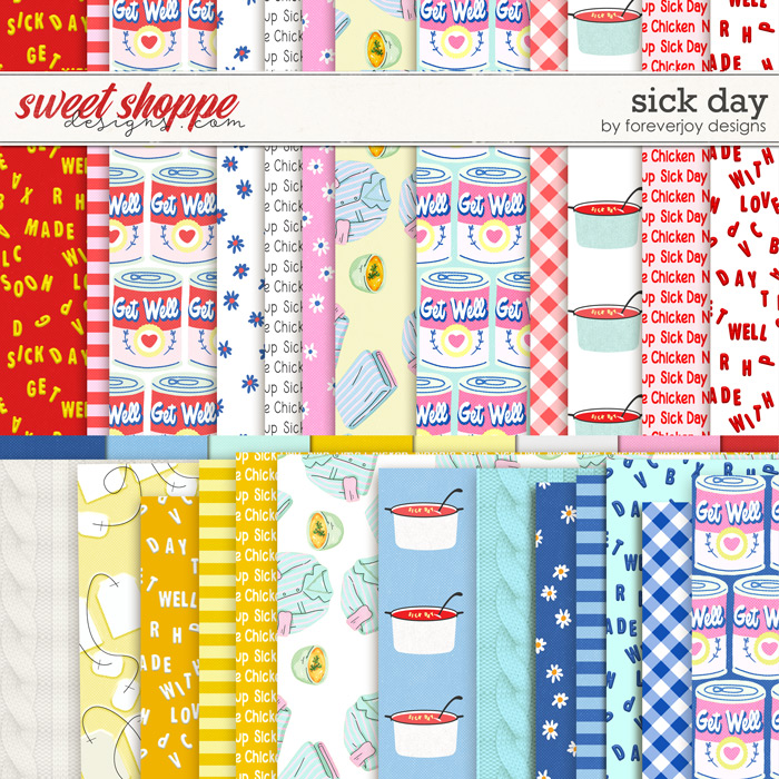 ForeverJoy Designs | Digital Scrapbooking | SICK DAY ForeverJoy Designs | Digital Scrapbooking | SICK DAY