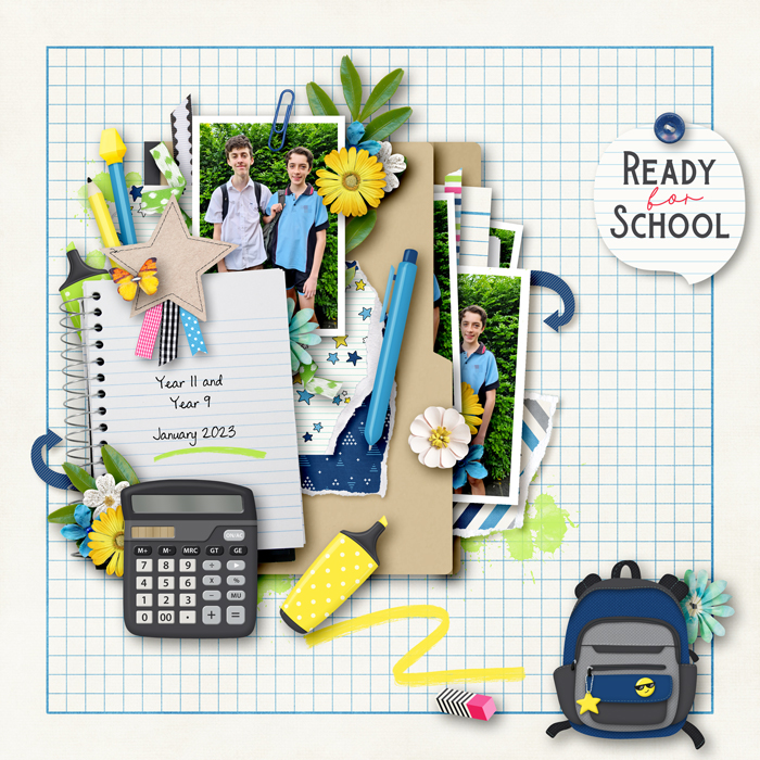 Office, School Days Scrapbook Accessories