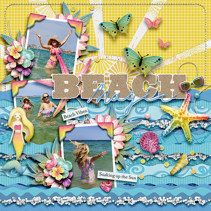 Digital Scrapbook Template Pack | Beach Magic Templates by Connection Keeping | Sweet Shoppe Designs digital-scrapbook-template-pack-beach-magic-templates-by-connection-keeping-sweet-shoppe-designs