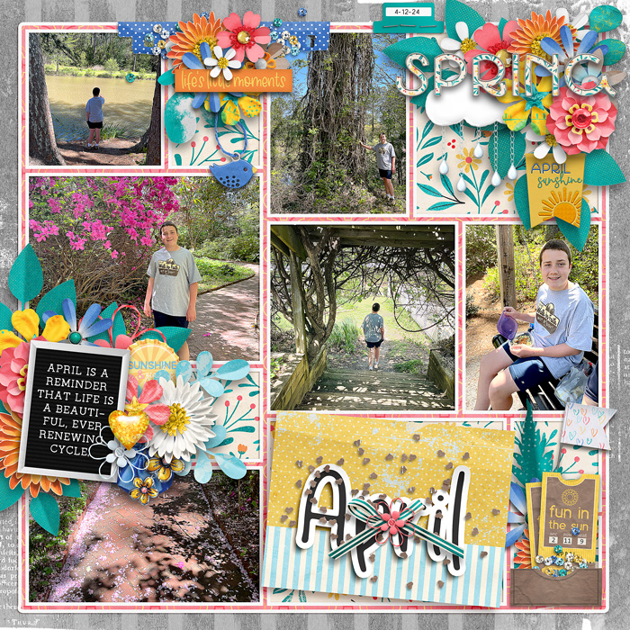 Bold April by Connection Keeping layout SweetChar Bold April by Connection Keeping layout SweetChar