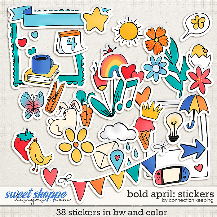 Bold April Stickers Preview by Connection Keeping Bold April Stickers Preview by Connection Keeping