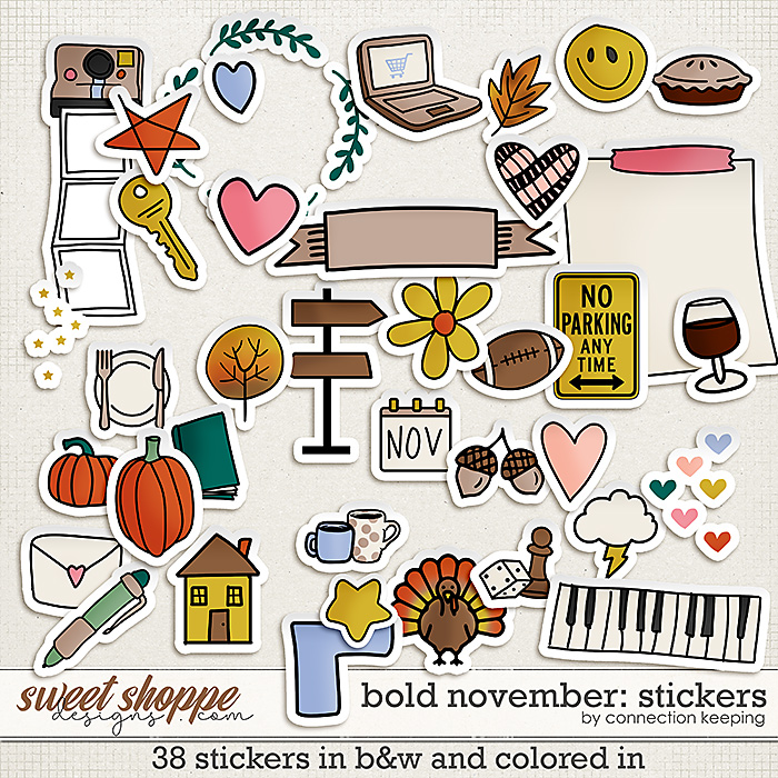 Bold November Stickers Preview by Connection Keeping Bold November Stickers Preview by Connection Keeping