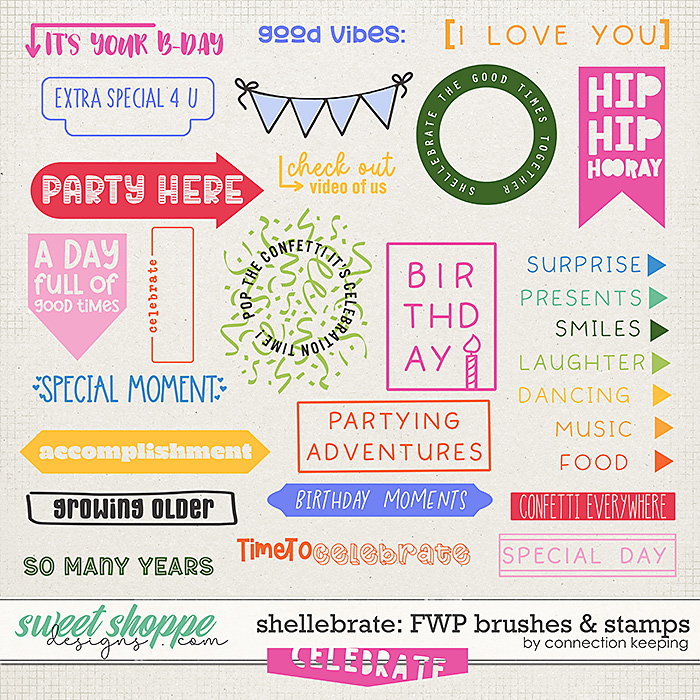 Shellebrate FWP Brushes and Stamps Preview by Connection Keeping Shellebrate FWP Brushes and Stamps Preview by Connection Keeping