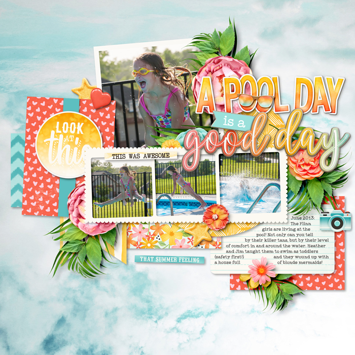 Summer Scrapbook Layouts