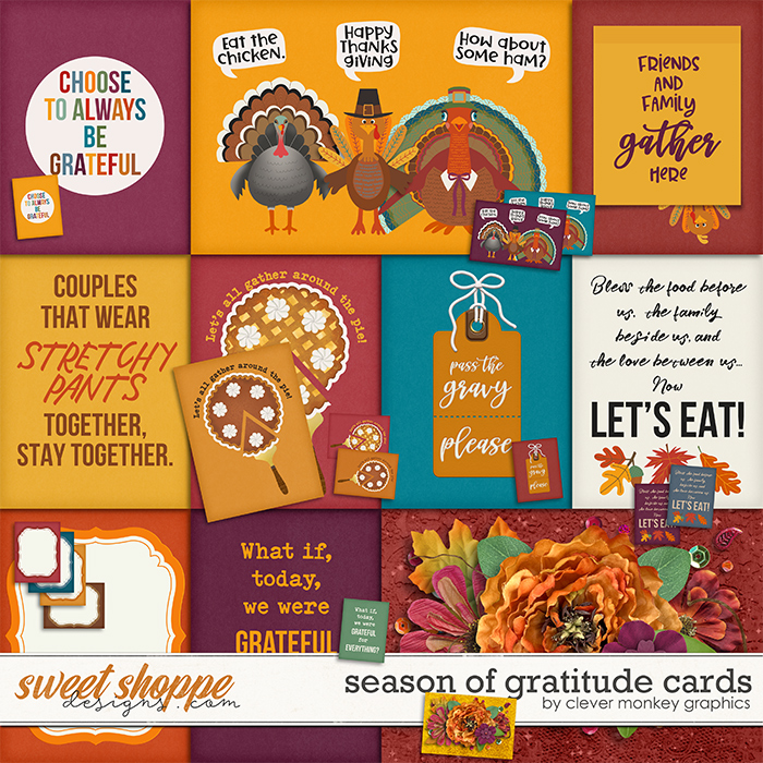 Season of Gratitude Cards by Clever Monkey Graphics