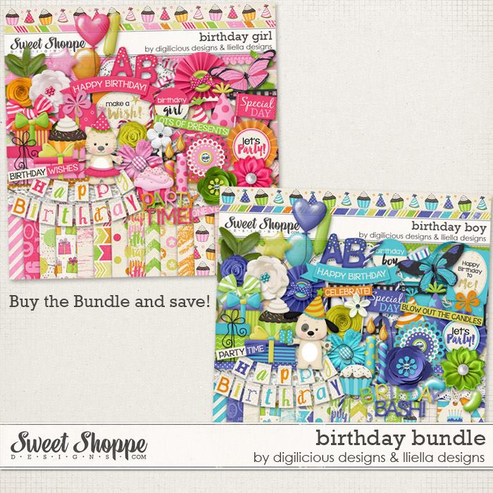 Birthday Bundle by Digilicious Design & Lliella Designs