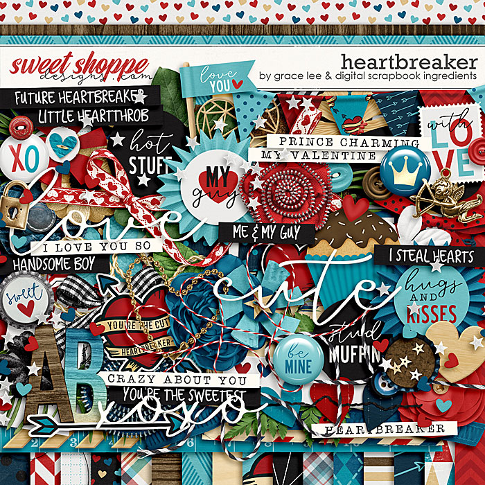 Heartbreaker by Digital Scrapbook Ingredients and Grace Lee 