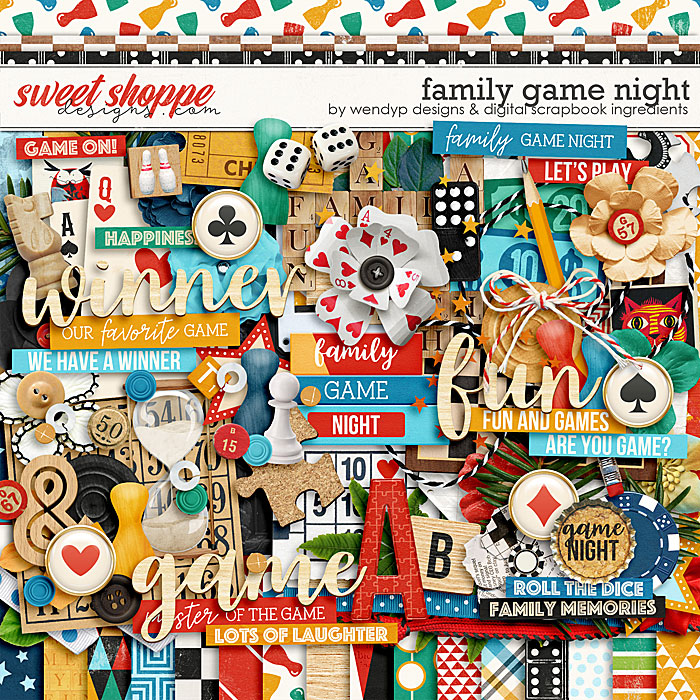 Family game night by Digital Scrapbook Ingredients & WendyP Designs