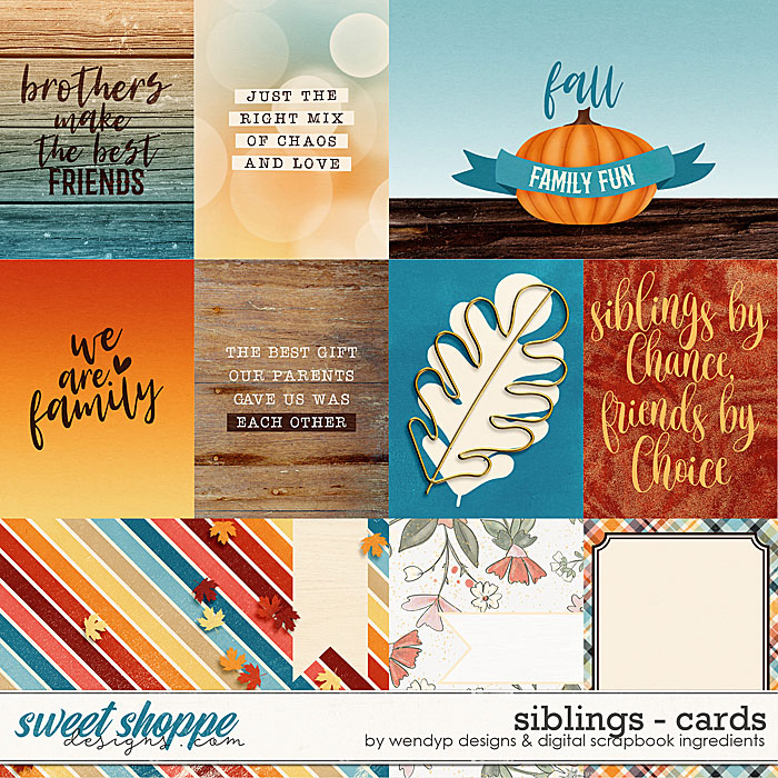 Siblings - Cards by Digital Scrapbook Ingredients & WendyP Designs Siblings - Cards by Digital Scrapbook Ingredients & WendyP Designs