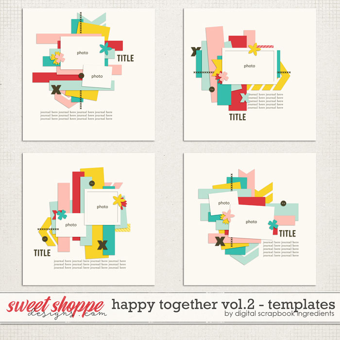 Happy Together Templates Vol.2 by Digital Scrapbook Ingredients