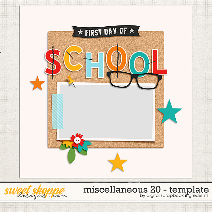 Miscellaneous 20 Template by Digital Scrapbook Ingredients