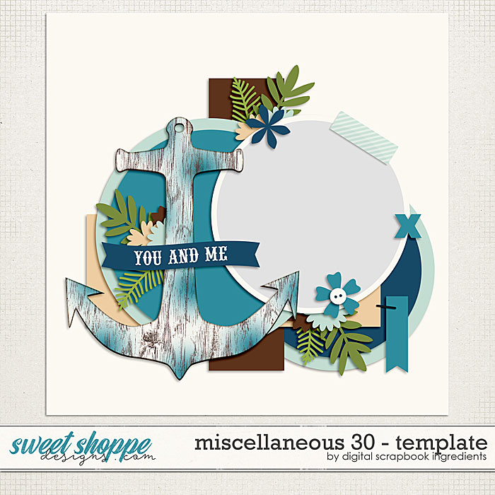 Miscellaneous 30 Template by Digital Scrapbook Ingredients