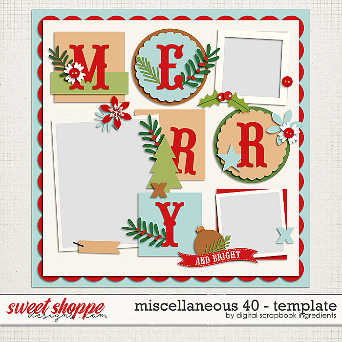 Miscellaneous 40 Template by Digital Scrapbook Ingredients