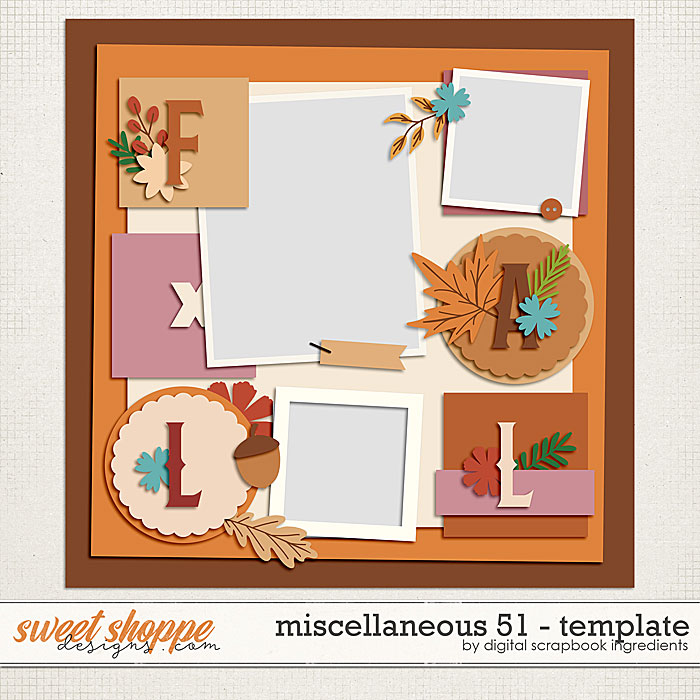 Miscellaneous 51 Template by Digital Scrapbook Ingredients