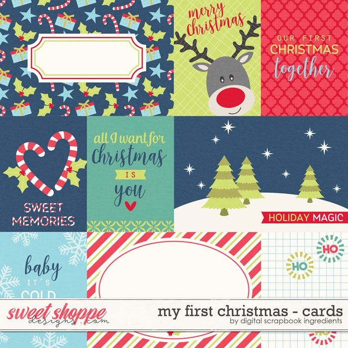My First Christmas | Cards by Digital Scrapbook Ingredients My First Christmas | Cards by Digital Scrapbook Ingredients