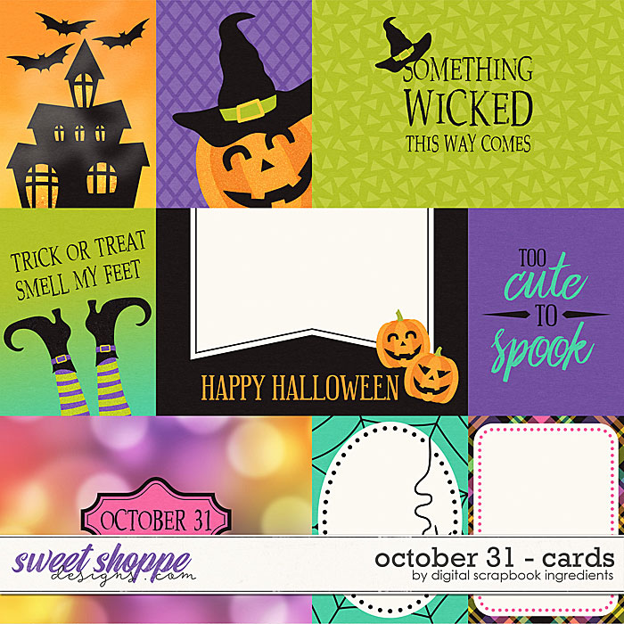 October 31 | Cards by Digital Scrapbook Ingredients October 31 | Cards by Digital Scrapbook Ingredients