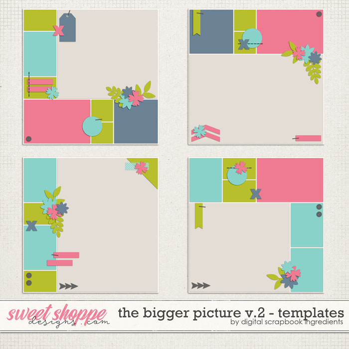 The Bigger Picture Templates Vol.2 by Digital Scrapbook Ingredients