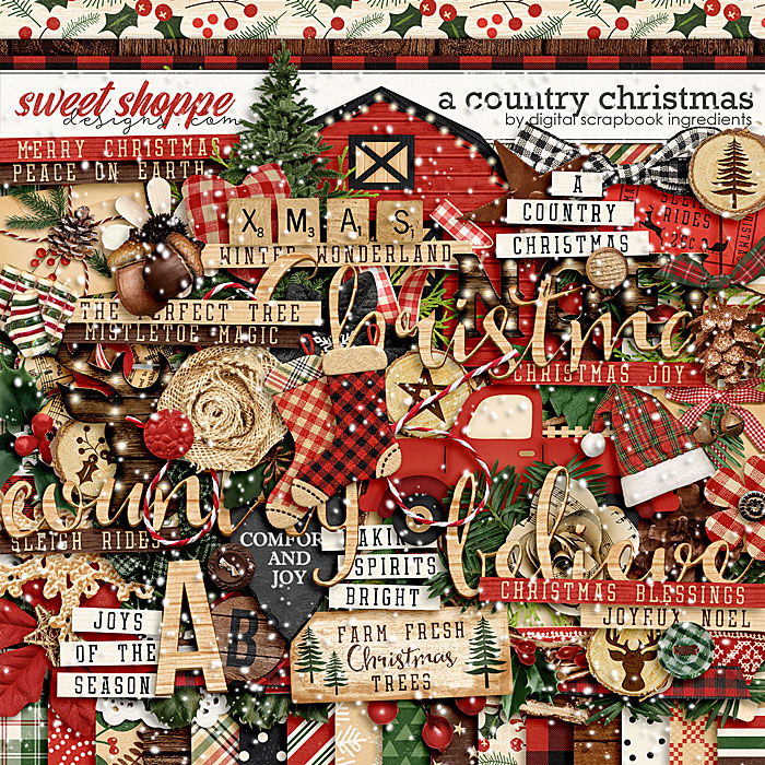 A Country Christmas by Digital Scrapbook Ingredients