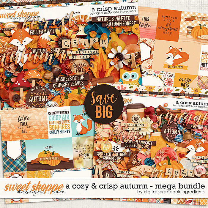 A Cozy and Crisp Autumn Mega Bundle by Digital Scrapbook Ingredients
