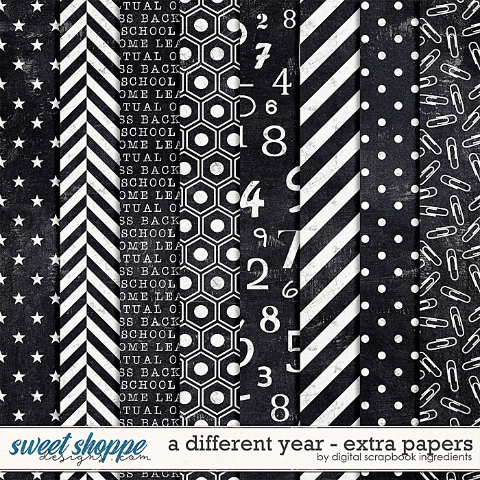 A Different Year | Extra Papers by Digital Scrapbook Ingredients