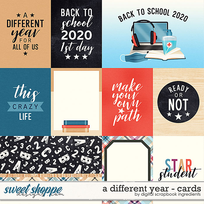 A Different Year | Cards by Digital Scrapbook Ingredients