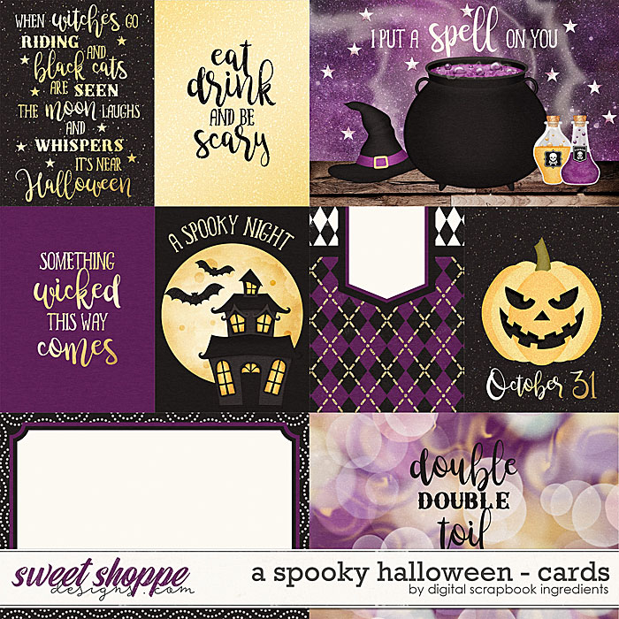 A Spooky Halloween | Cards by Digital Scrapbook Ingredients