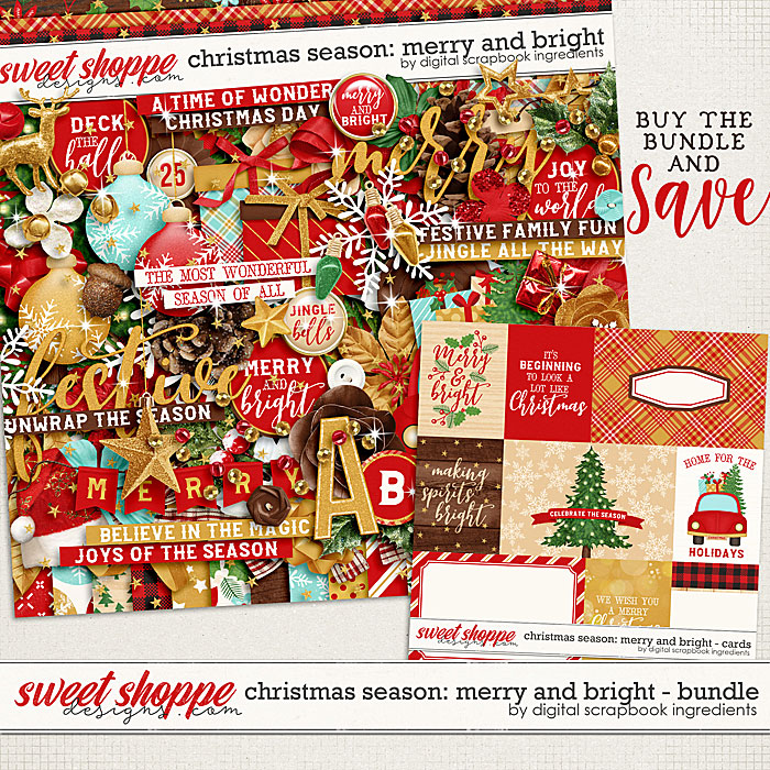 Christmas Season: Merry and Bright bundle by Digital Scrapbook Ingredients