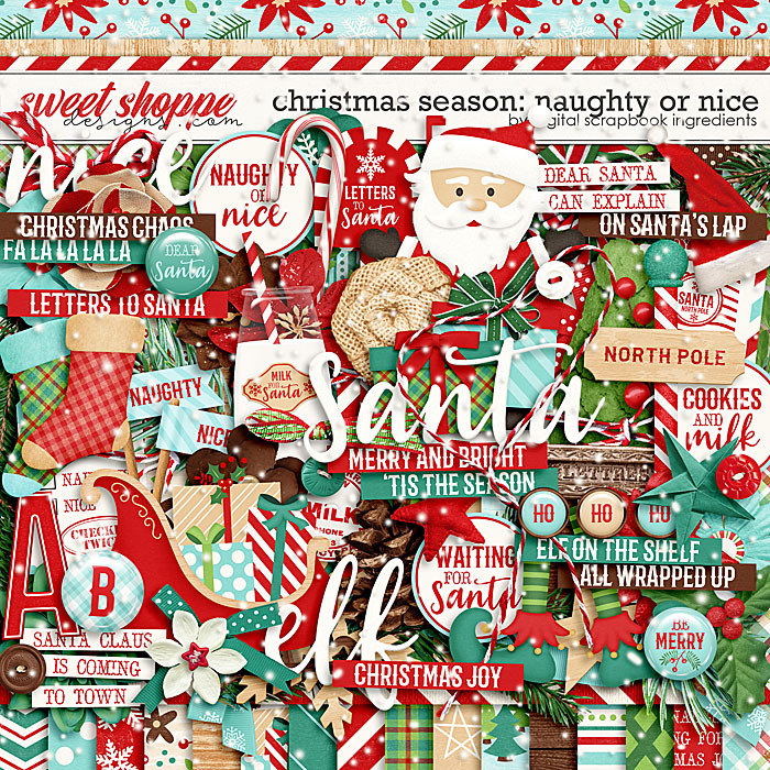 Christmas Season: Naughty or Nice by Digital Scrapbook Ingredients