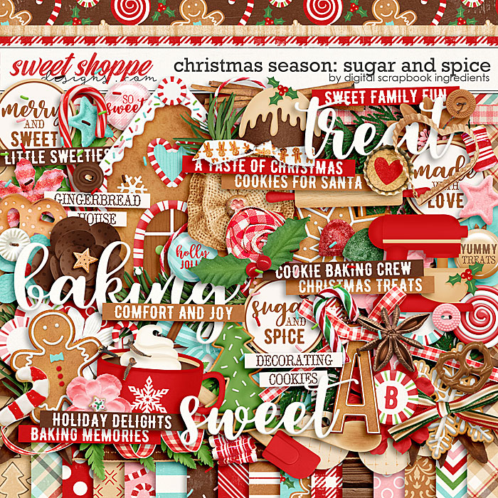 Christmas Spirit Digital Scrapbooking Kit by NLD Designs