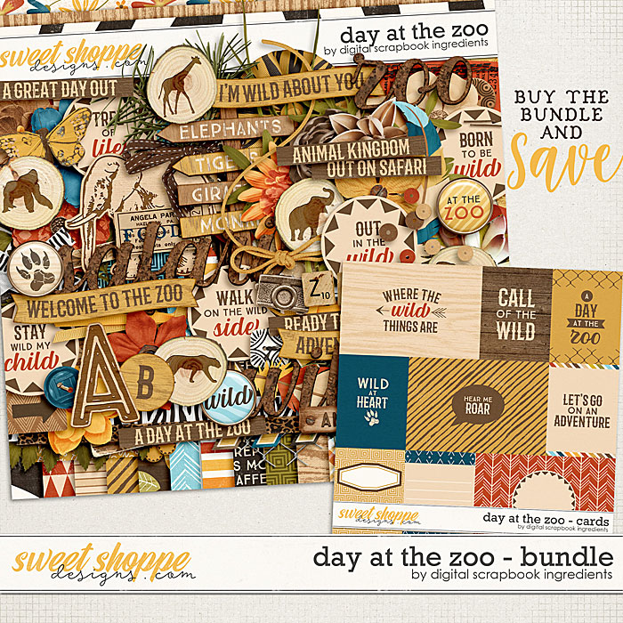 Day At The Zoo Bundle & *FWP* by Digital Scrapbook Ingredients