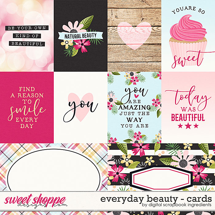 Everyday Beauty | Cards by Digital Scrapbook Ingredients Everyday Beauty | Cards by Digital Scrapbook Ingredients