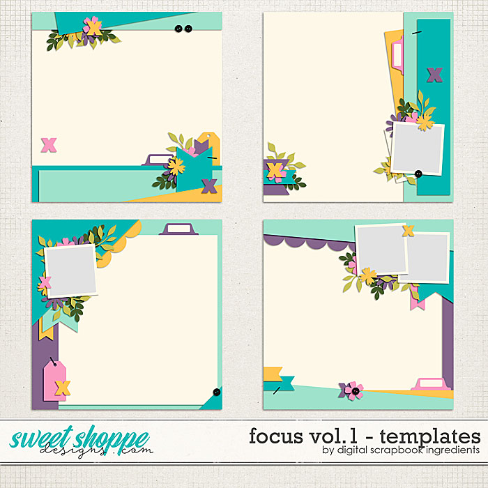 Focus Templates Vol.1 by Digital Scrapbook Ingredients