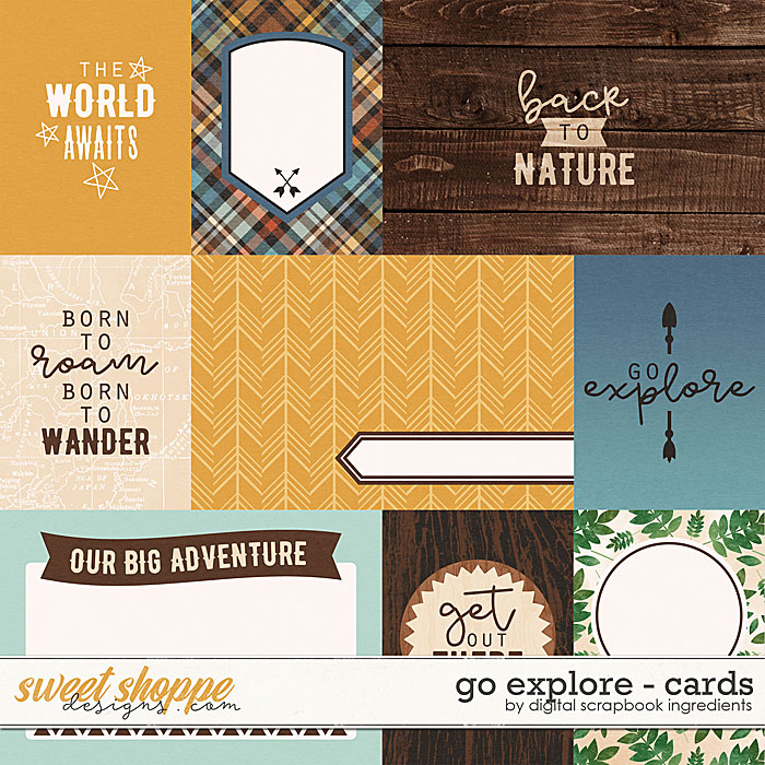 Go Explore | Cards by Digital Scrapbook Ingredients